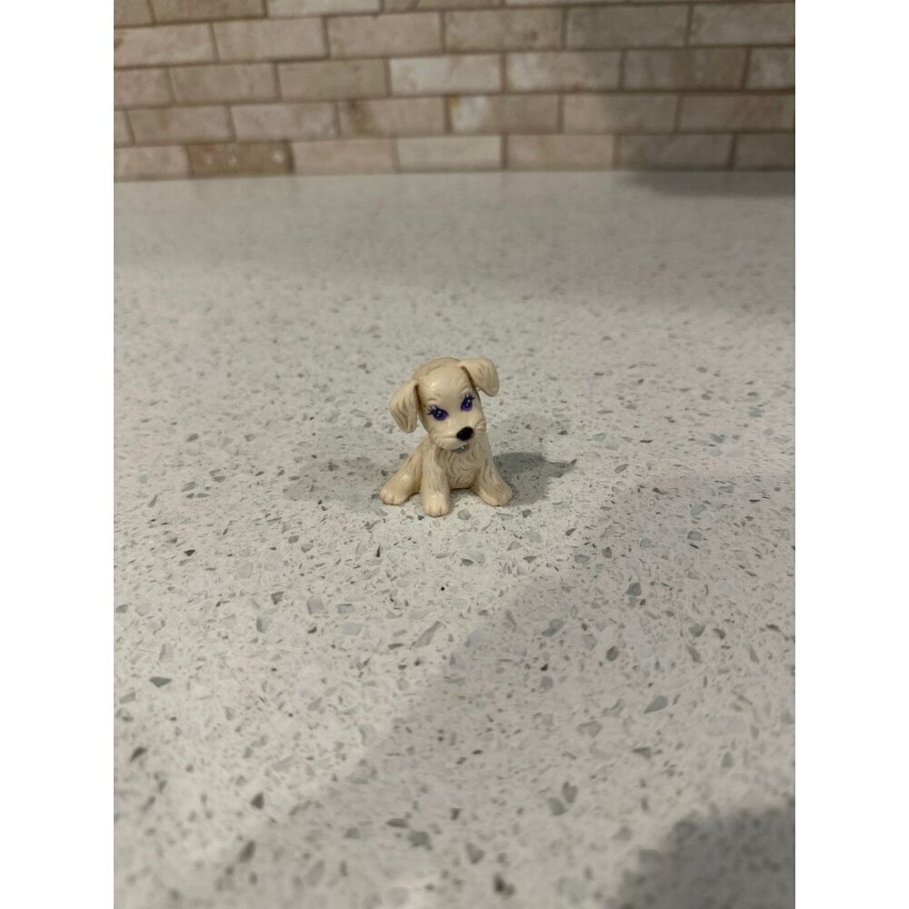 Vintage Littlest Pet Shop Splash Happy Puppies Kenner 1993 White Dog Figure